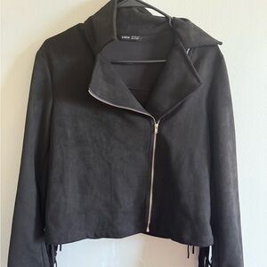 Black Suede Women's Jacket